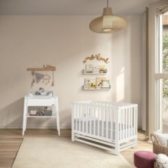 Cuna Annie Balance blanca de 120×60