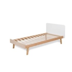 Cuna camita Big Trevi blanco-madera de 70×140 2