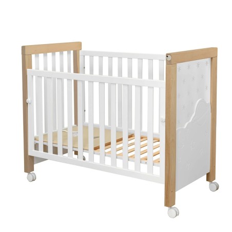 Cuna Dolce Magic blanco-madera de 120×60