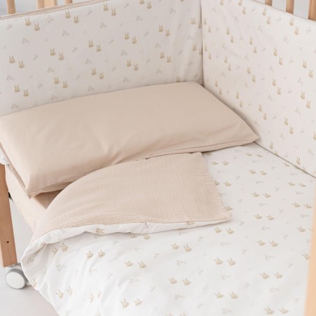 Kit Nórdico y Protector Rabbits para cuna de 120×60