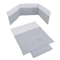 Kit Nórdico + Protector Nature gris 140×70