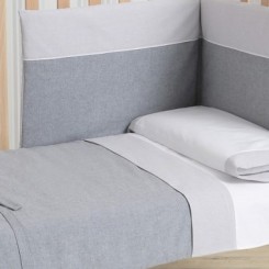 Kit Nórdico + Protector Nature gris 140×70 2