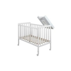 Cambiador de cuna lunares beige 2