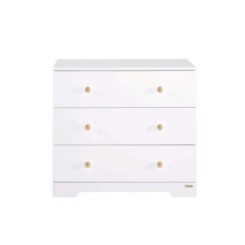 Cómoda bebé de 3 cajones blanco-madera con tiradores bola Micuna 2