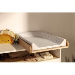 Cambiador cómoda bebé madera lunares beige Micuna 2