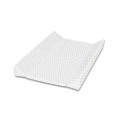 Colchoneta cambiador bañera blanco lunares beige Micuna 2