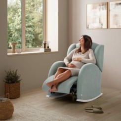 Mecedora lactancia Flor Slow System verde Micuna