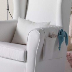 Mural portabiberones mecedora blanco 2