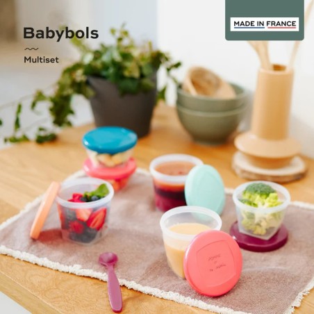 Babybols Multi Set  (3x120ml + 3x180ml + 6x250ml + 3 cucharas suaves)
