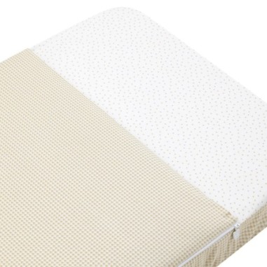 Saco de minicuna i/v vichy10 beige 49.5x83.5x2 cm Cambrass