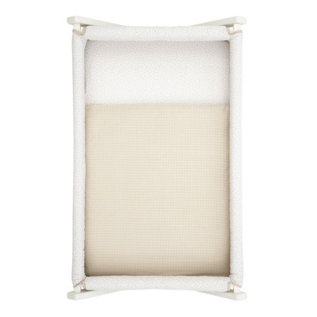 Saco de minicuna i/v vichy10 beige 49.5x83.5x2 cm Cambrass