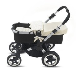 Saco colcha/capazo+colchoneta classic dots ice 40x80x8 cm Cambrass