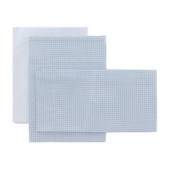 Sabana moises/carro 3 pcs 80x120x1 cm vichy10 celeste Cambrass