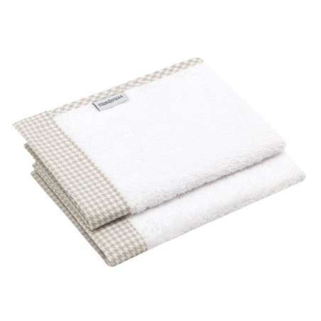 Juego 2 toallas mini windsord crudo 25x35x1 cm Cambrass