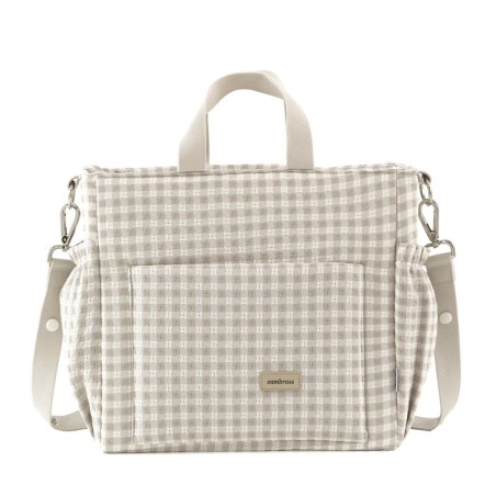 Bolso maternal pack vicky beige 16x43x37 cm Cambrass