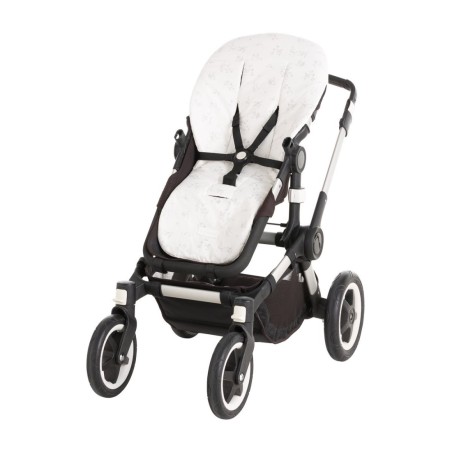 Colchoneta silla buga revers. merlo crudo 43x88x1 cm Cambrass