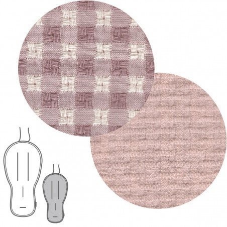Colchoneta silla buga revers. vicky rosa 43x88x1 cm Cambrass