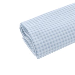 Sabana cuna 3 pcs (cuna 70) 120x180x1 cm vichy10 celeste Cambrass