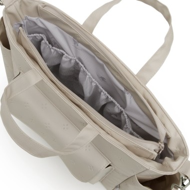 Bolso maternal pack spring crema 16x43x37 cm cambrass