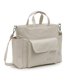 Bolso maternal pack spring crema 16x43x37 cm Cambrass 2