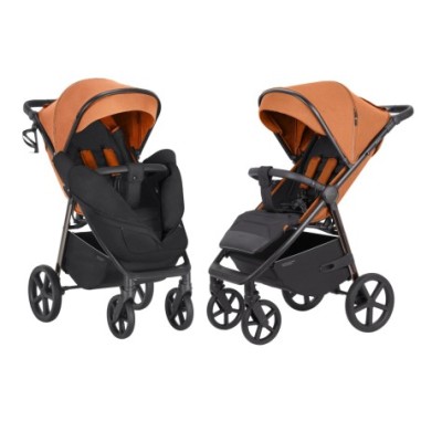 Cochecito bebe Carrello Bravo plus 2024 CRL-5515 Tango Naranja