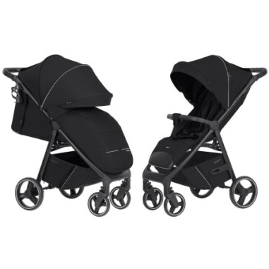 Cochecito de bebé Carrello Bravo 2024 CRL-8512 Negro Puro