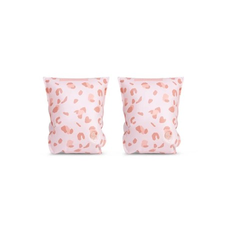 Manguitos Inflables Estampado Leopardo Rosa Viejo 2-6 años