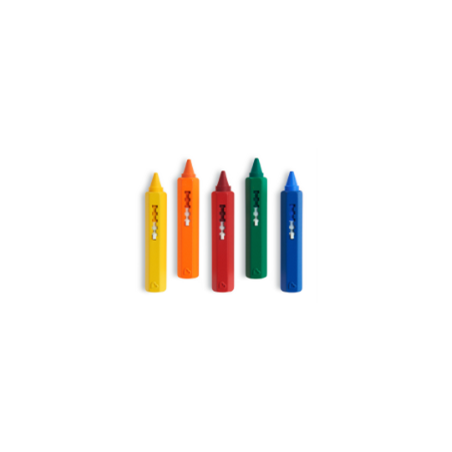 Lápices de Colores de pintura lavable para baño 5 unidades