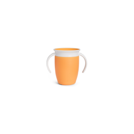 Miracle 360º - Taza antigoteo  con asas 200ml Naranja
