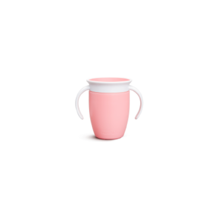 Miracle 360º - Taza antigoteo  con asas 200ml Rosa