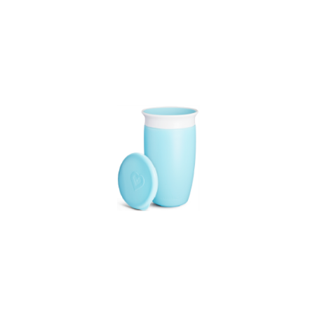 Miracle 360º - Taza antigoteo con asas y tapa 295ml Azul