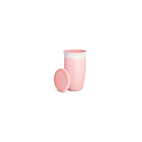 Miracle 360º - Taza antigoteo con asas y tapa 295ml Rosa