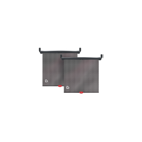 Pack de 2 Parasoles para Auto con alerta White Hot Enrollables gris Gris