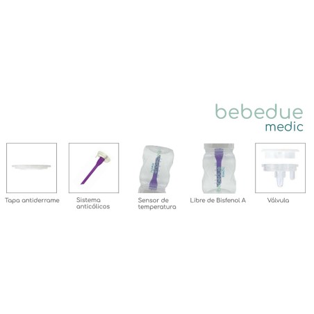 Biberón Bebedue Medic PP 330 ml