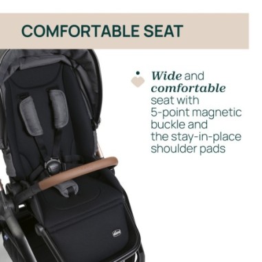 MYSA STROLLER 2025 BLACK SATIN | Chicco Oficial