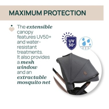 MYSA STROLLER 2025 BLACK SATIN | Chicco Oficial