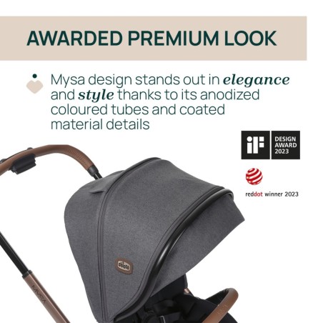 MYSA STROLLER 2025 BLACK SATIN | Chicco Oficial