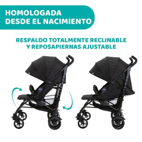 Silla paseo LiteWay4 Jet Black | Chicco Oficial