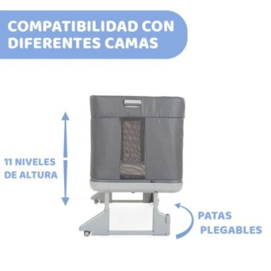 Cuna Chicco Next2Me Forever Moon Grey | Chicco Oficial