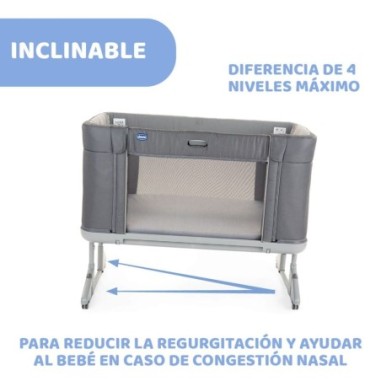 Cuna Chicco Next2Me Forever Moon Grey | Chicco Oficial