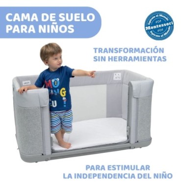 Cuna Chicco Next2Me Forever Ash Grey cross collection | Chicco Oficial