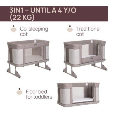 Cuna Chicco Next2Me Forever Almond | Chicco Oficial