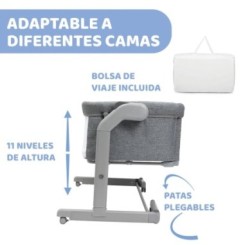 Cuna de Colecho Chicco Next2Me Magic Evo Dark Grey 2