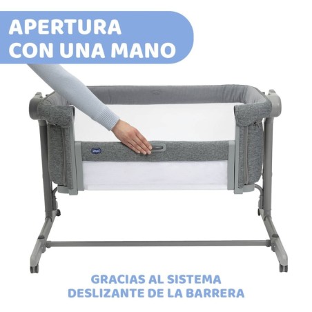 Cuna Next2Me Magic Evo Dark Grey  | Chicco Oficial