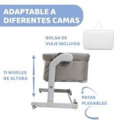 Cuna de Colecho Chicco Next2Me Magic Evo Desert Taupe 2