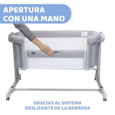 Cuna Next2Me Magic Evo Grey Mist | Chicco Oficial