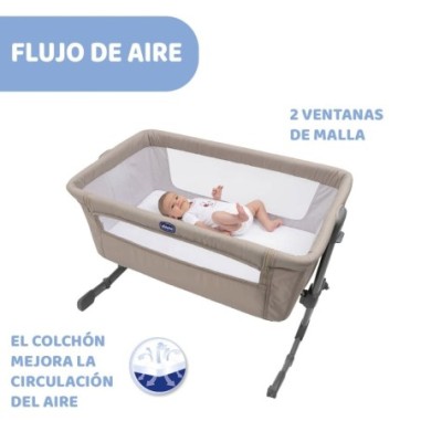 Cuna Chicco N2Me Essential Dune Re_Lux | Chicco Oficial