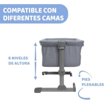 Cuna Chicco N2Me Essential  Stone Re_Lux  | Chicco Oficial