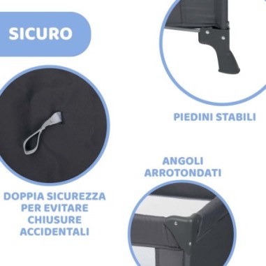 Cuna de viaje Goodnight Pegaso Blu | Chicco Oficial