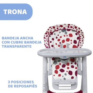 Trona Polly Progres5 Cherry | Chicco Oficial